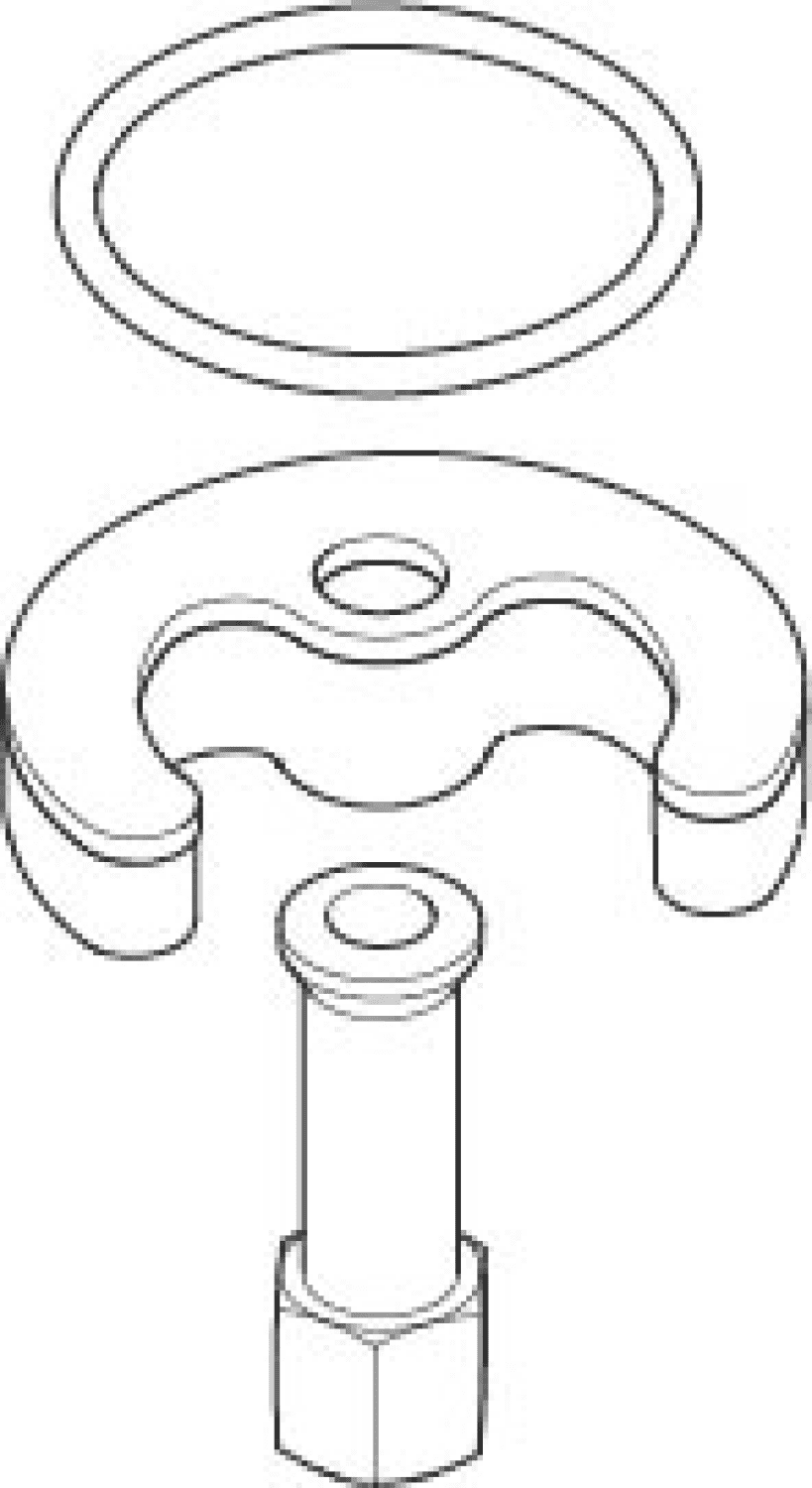 DO Befestigung mit O-Ring D36,17 x 2,62 mm ERSATZTEILE 04301103825 D 52 x 1,5 mm