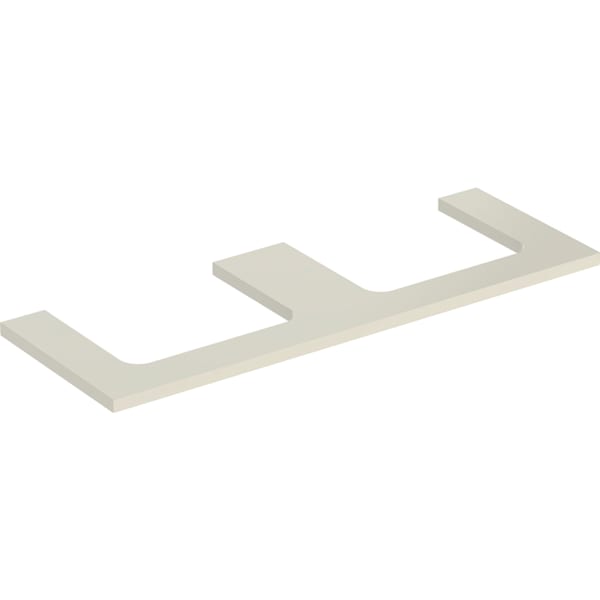 Geberit ONE WT-Platte, Aus re/li, für AWT 135x3x47cm, sandgrau hgl.