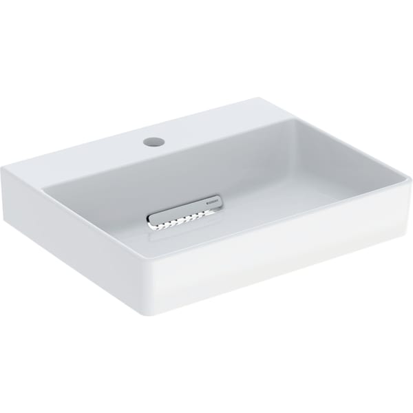 Geberit ONE HWB 50x41 cm, CleanDrain m. Hl., o. Ül., weiß, KeraTect/weiß glzd