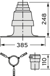 Vaillant Set 1 Grundelemente Brennwert für flexible Abgasleitung DN 100, PP Vaillant Set 1 Grundelemente Brennwert für flexible Abgasleitung DN 100, PP
