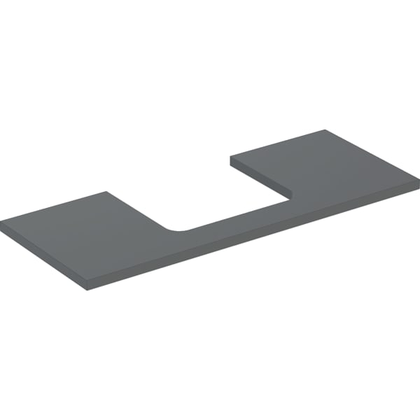 Geberit ONE WT-Platte, Ausschnitt mi. für AWT 120x3x47cm, lava matt