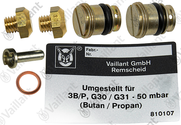 Vaillant Düsenwechselsatz Vaillant-Nr. 200185