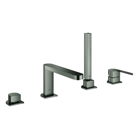 GROHE 4-Loch-EH-Wannenkombination Plus 29307_3 hard graphite gebürstet