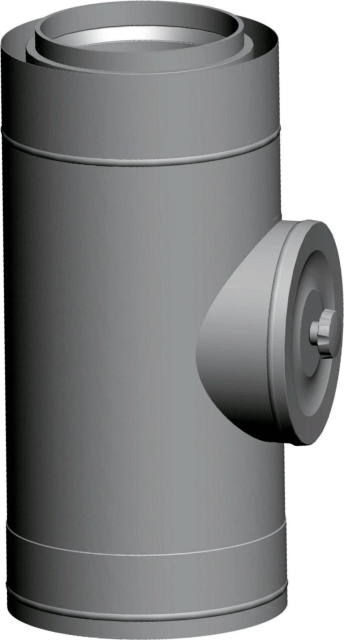 Wolf Revisionsrohr DN160/225 konzentr. 400 mm, aus Edelstahl/PP Wolf Revisionsrohr DN160/225 konzentr. 400 mm, aus Edelstahl/PP