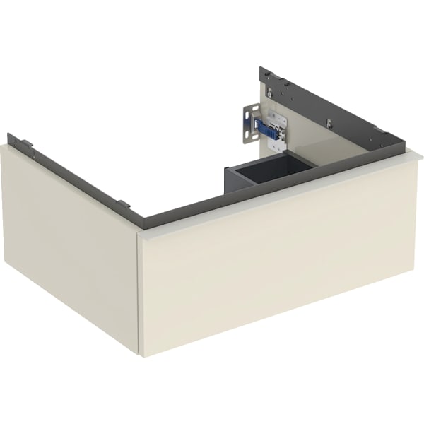 Geberit iCon Unterschrank für WT, 1 Schubl. 59,2x24,7x47,6cm, sandgrau