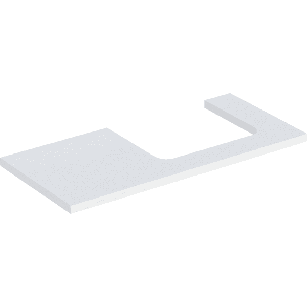 Geberit ONE WT-Platte, Ausschnitt re, für AWT 105x3x47cm, weiß matt