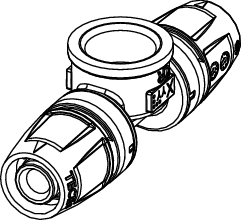 TECElogo-Push T-Stück IG Dim.20 x Rp 1/2" x 20, Rotguss/Si-Bronze