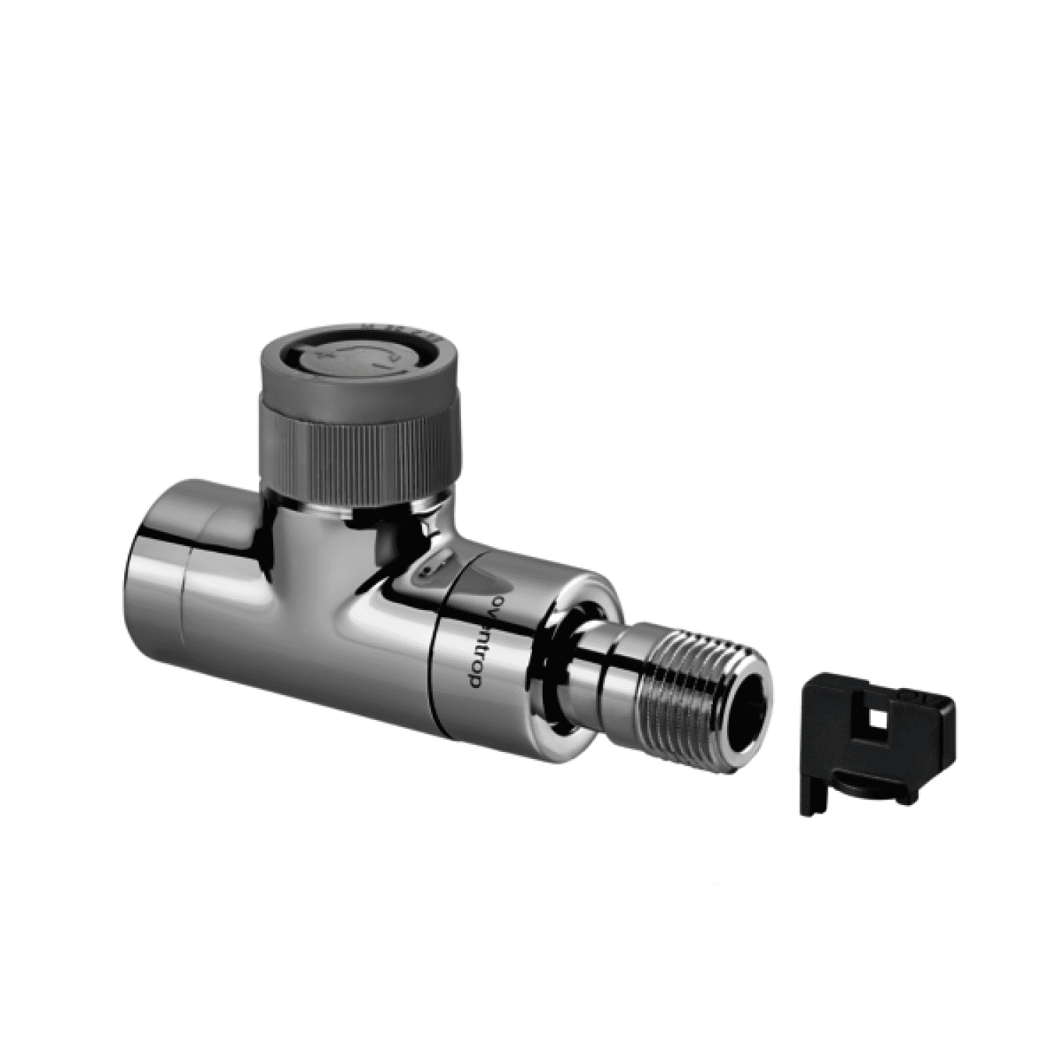 OVENTROP-Thermostatventil "EQ" DN15, Dg, verchromt, mit "Q-Tech"