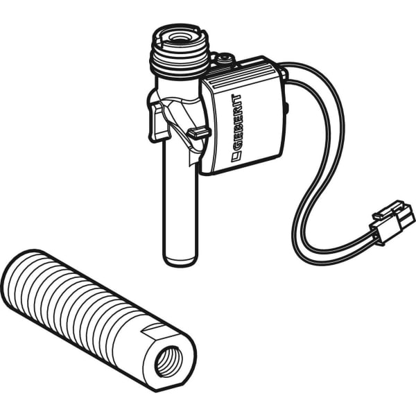 Geberit Renovierungsset zu UR-Strg. elektron. Abdeckplatte 13x13cm, Zulauf geschraubt