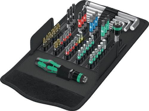 Bitsortiment KK 100 52-tlg.Schlitz/PH/PZD/TX/6Kt.WERA Bitsortiment KK 100 52-tlg.Schlitz/PH/PZD/TX/6Kt.WERA