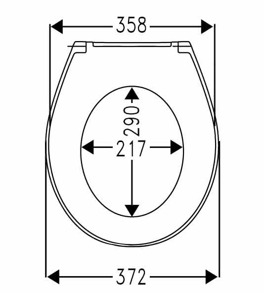 HARO WC-Sitz Passat weiß Excenterscharnier Edelstahl E0402Y