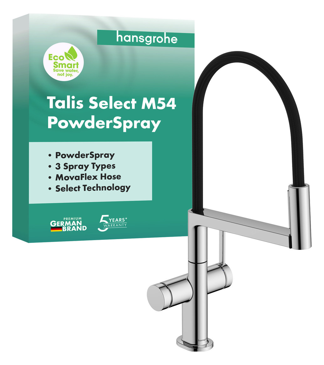 HG Spültischmischer Talis Select M54 PowderSpray 3jet chrom