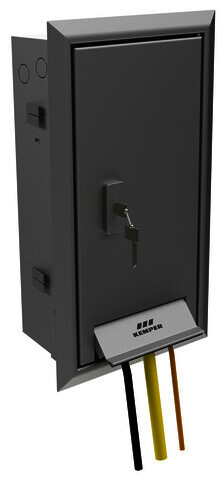 KEMPER TRESOR Wandeinbauschrank Spezial FROSTI DN15, Steckdose 2x230 V FI