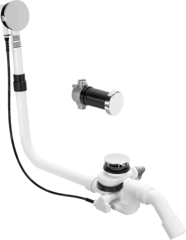 Viega Ab-und Überlauf Multiplex Trio F 6145.5 in 725mmxDN40/50 verchromt