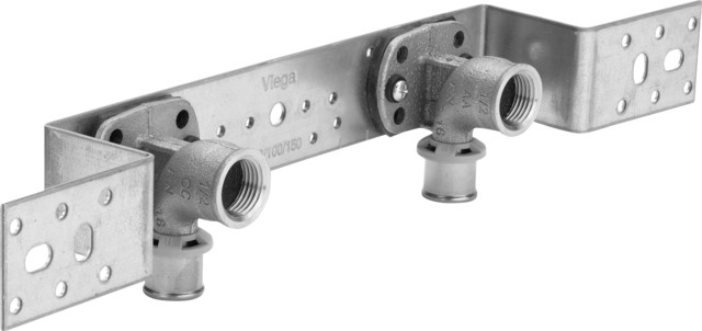 Viega Halterung 2021.71 in 370x230x40mm Stahl verzinkt
