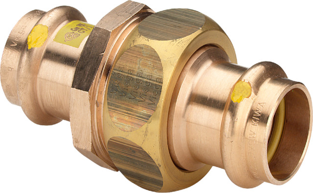 Viega Verschraubung mit SC Profipress G 2650 für Gas in 15mm Rotguss