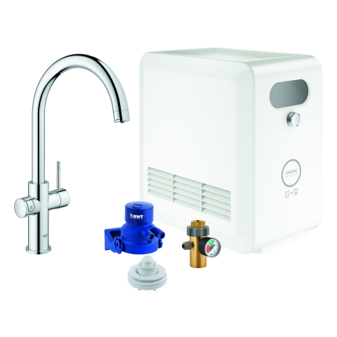 GROHE Starterkit GROHE Blue Professional 31323_2 C-Auslauf Bluetooth/WIFI chrom GROHE Starterkit GROHE Blue Professional 31323_2 C-Auslauf Bluetooth/WIFI chrom