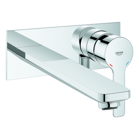 GROHE 2-Loch-WT-Wandbatterie Lineare 23444_1 Fertigmontageset chrom