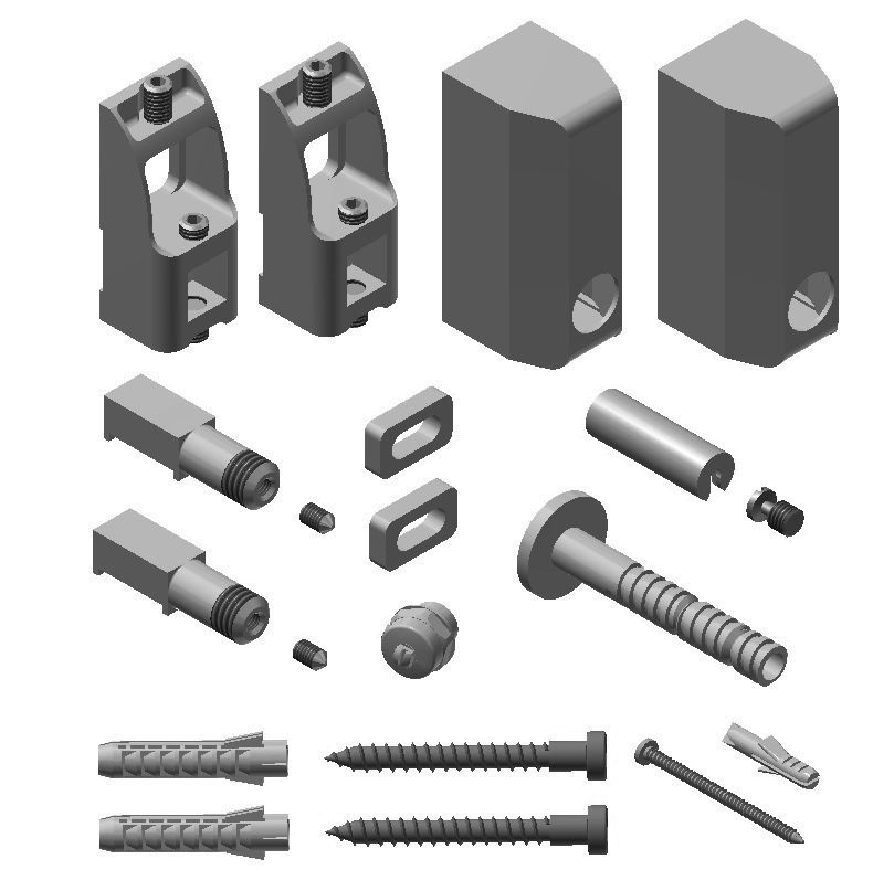 Kermi Befestigungs-Set 20 RAL9016
