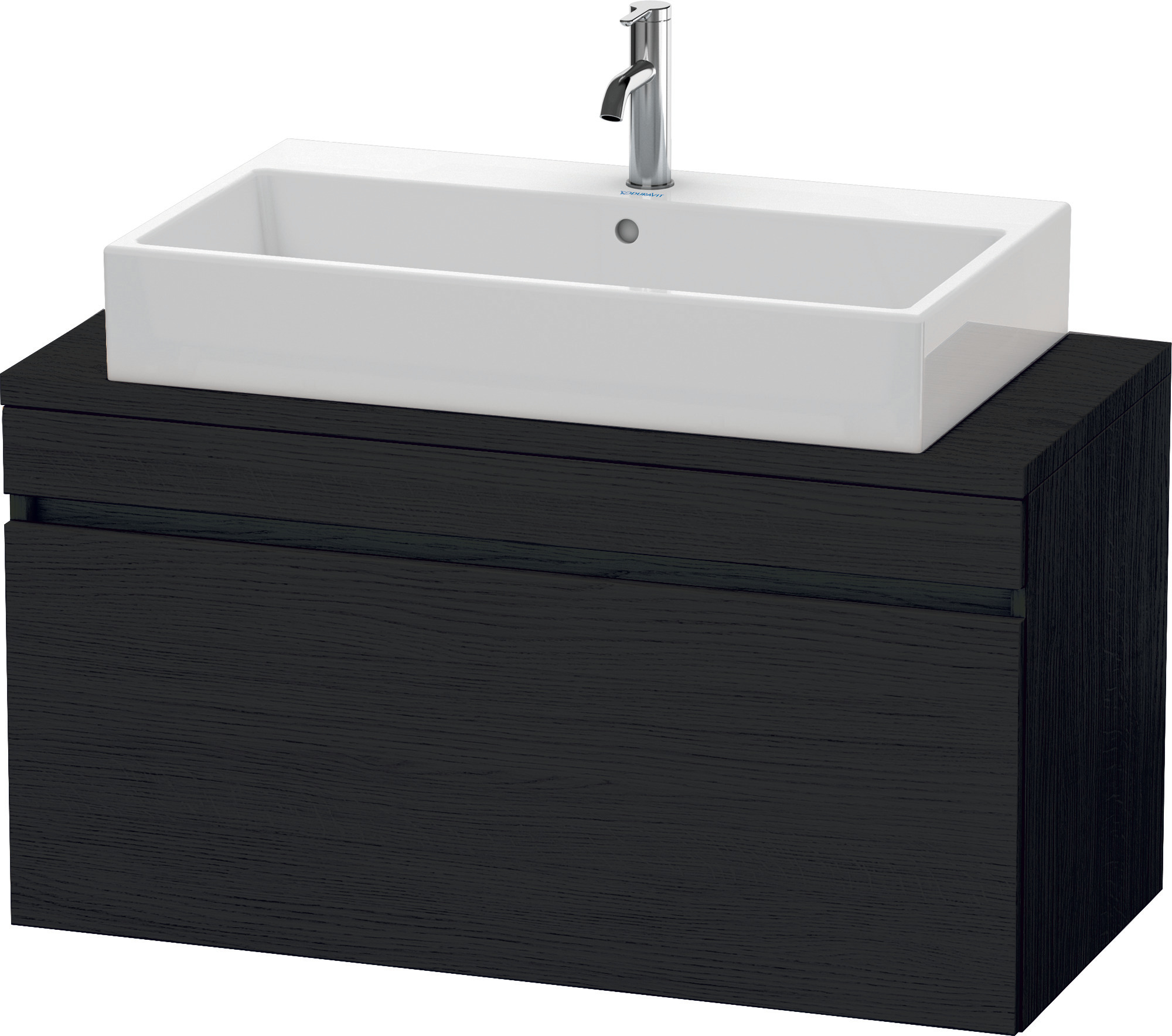 Duravit WTU DuraStyle f. Konsole 512x1000x478 1 Auszug, Eiche Schwarz
