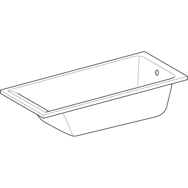 Geberit Renova Plan Rechteckbadewanne 170x75x42cm, weiß