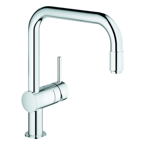 GROHE EH-Spültischbatterie Minta 32067 DN15 U-Auslauf auszb. Mousseur chrom