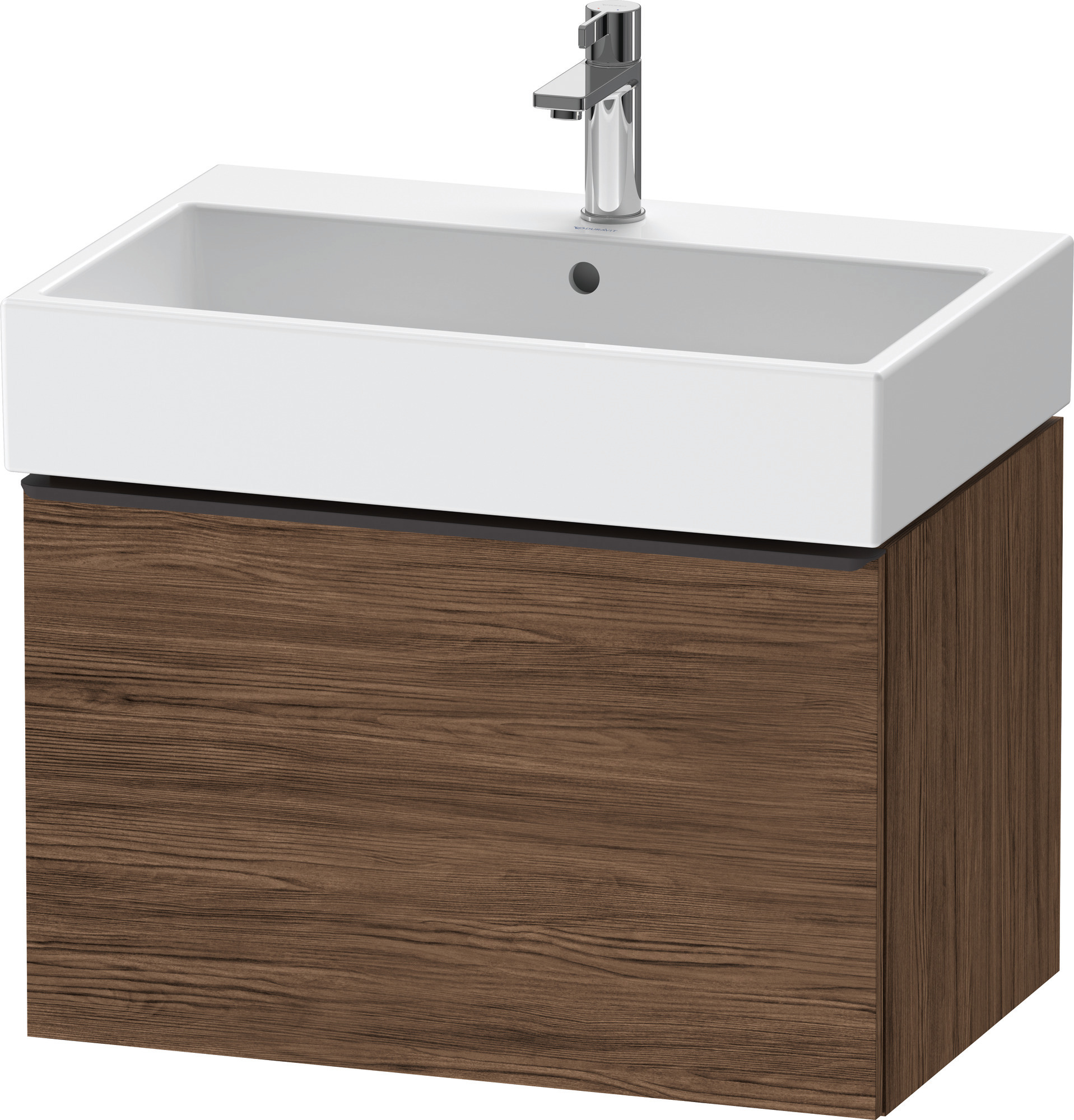 Duravit D-Neo WTU,Wdh,Ausz:1,Gr:Diamant Schw. 684x442x440mm,Nussbaum Dunkel Matt,Dekor