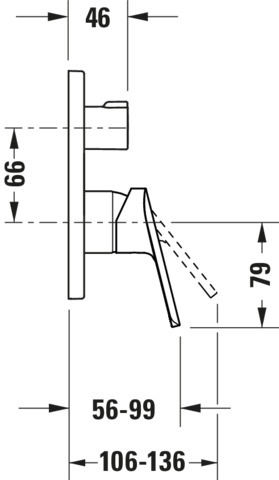 Duravit Duravit No.1 Einh-Wannenmischer UP Keramikmischsyst., Umstellvent.,Chrom HG
