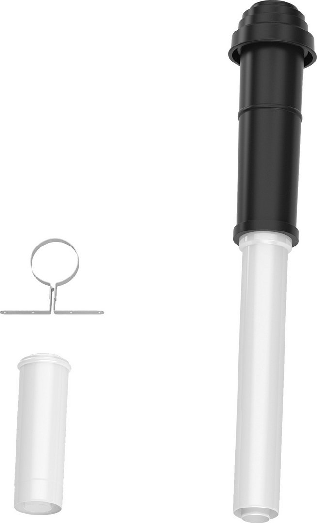 BOSCH Abgaszubehör FC-Set80-C33x (oben) Grundbausatz C33x, schwarz, d:80/125mm