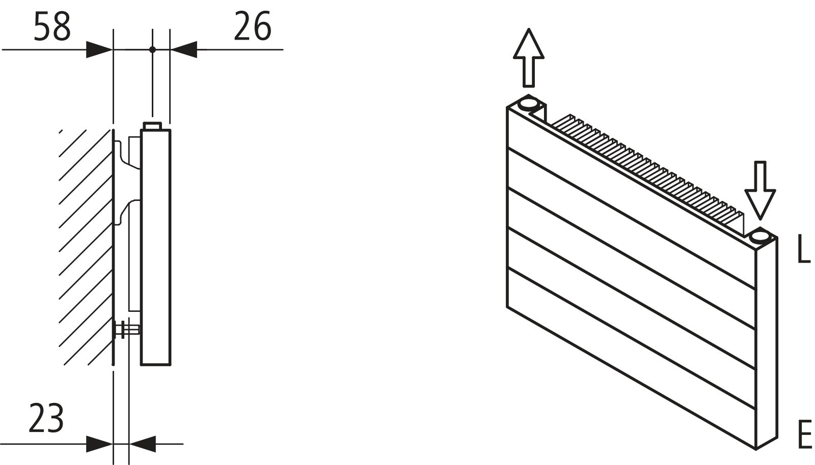 Kermi Heizwand HHN Typ11 BH140x61x1100mm QN414,weiß,6bar,o.Abd.,AB 12,LH120