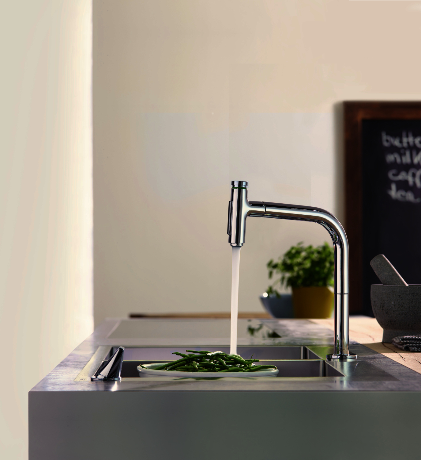 Hansgrohe 2-Loch SPTM 200 Metris Select M71 Ausziehbrause 2jet chrom