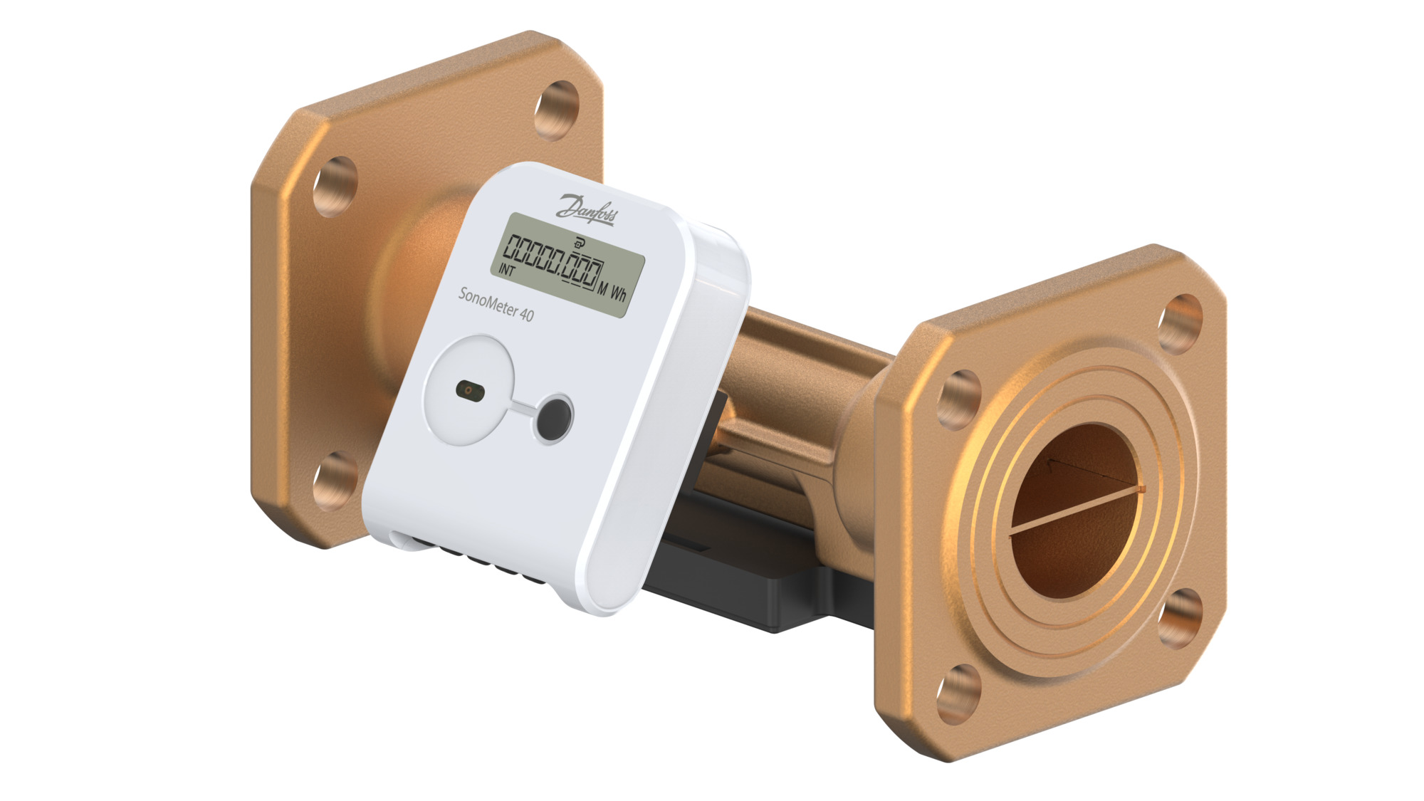 Danfoss Wärmezähler SonoMeter 40 QP15 DN50 RL PN25 Batt OMS Pu IP65 kWh