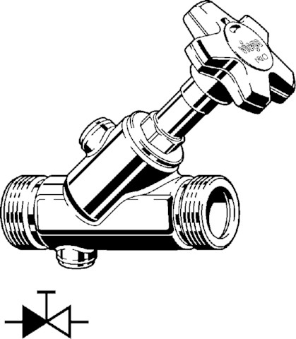 Viega KRV-Ventil Easytop 2238.3 in DN15 Rotguss