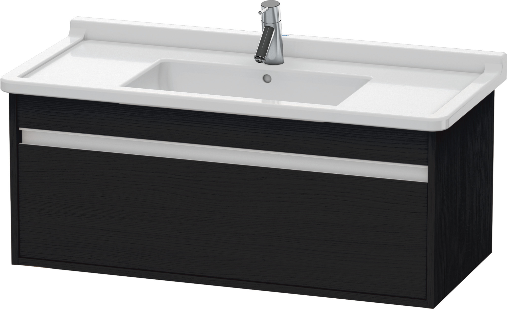 Duravit WTU wandhängend Ketho 455x1000x410mm 1 Auszug, für 030410, Eiche Schwarz