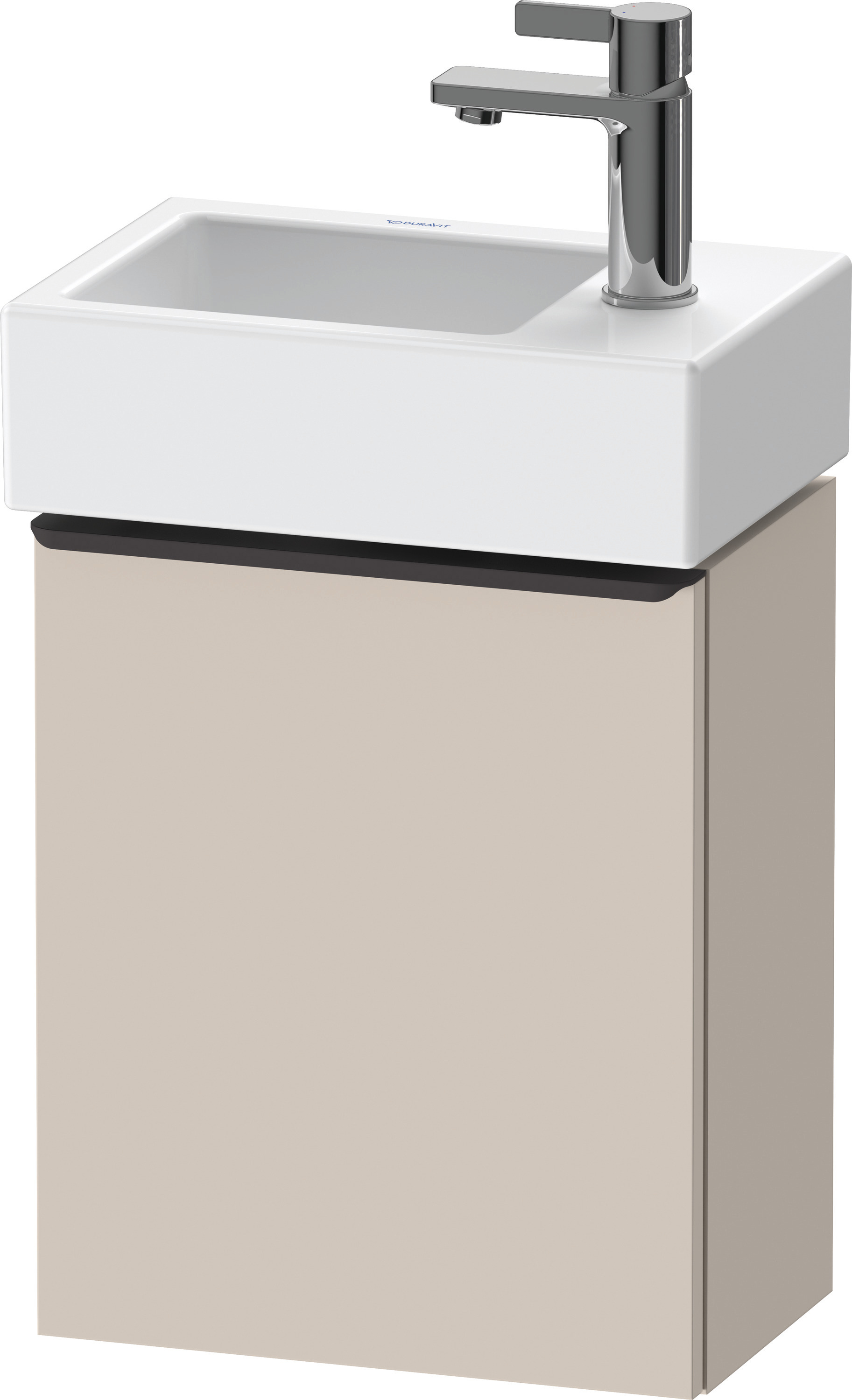 Duravit D-Neo WTU,Wdh,Tür:1,TA:LI,Gr:Dia.Schw 364x222x440mm,Taupe Matt,Dekor