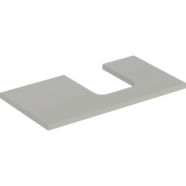 Geberit ONE WT-Pl. Aus re für AWT Schalenform 90x3x47cm, greige matt