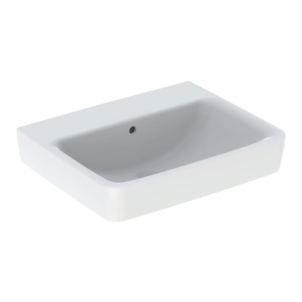 Geberit Renova Plan Waschtisch, 55x44cm o. Hl., m. Ül., weiß