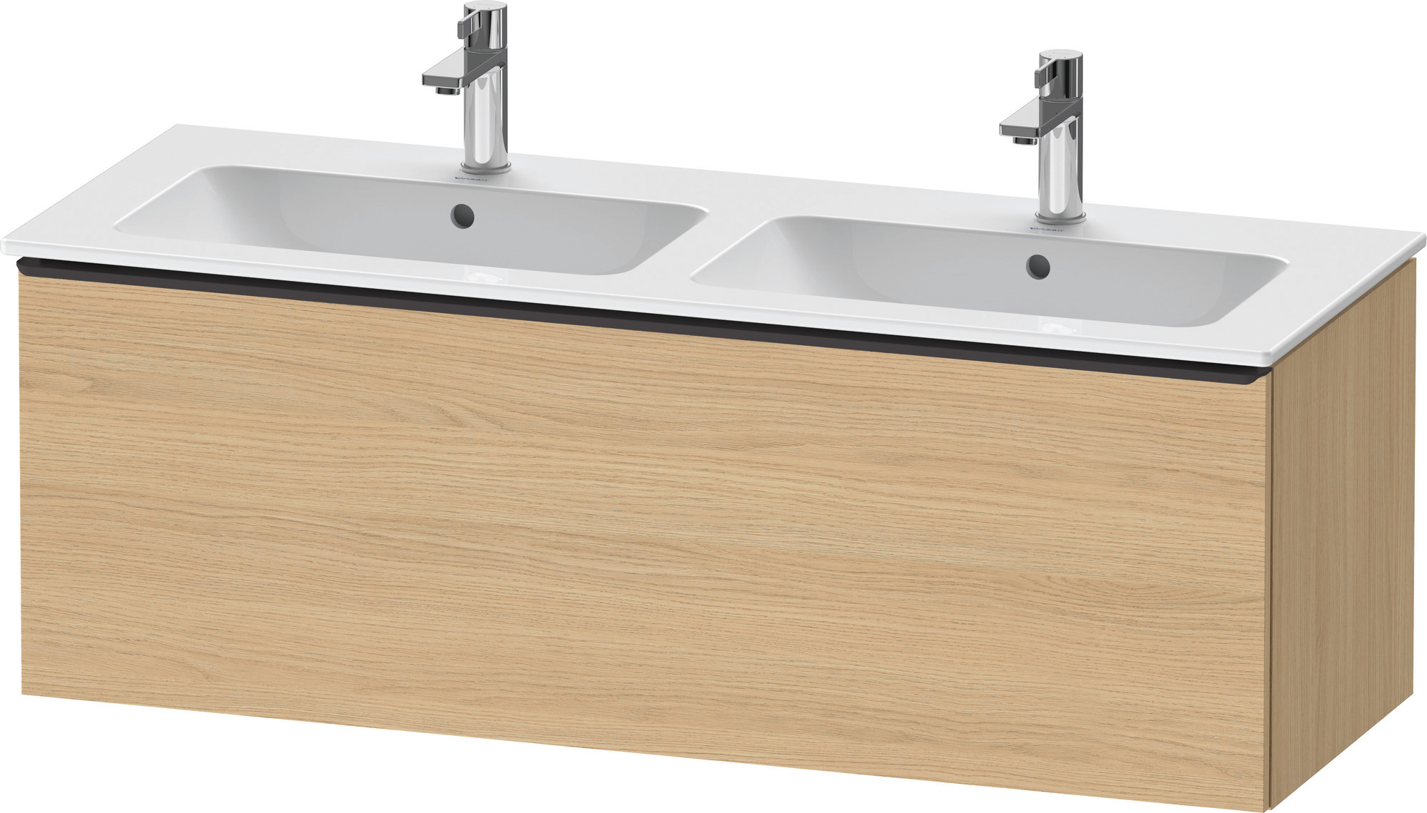 Duravit D-Neo WTU,Wdh,Ausz:1,Gr:Diamant Schw. 1280x462x440mm,Natur Eiche Matt,Dekor