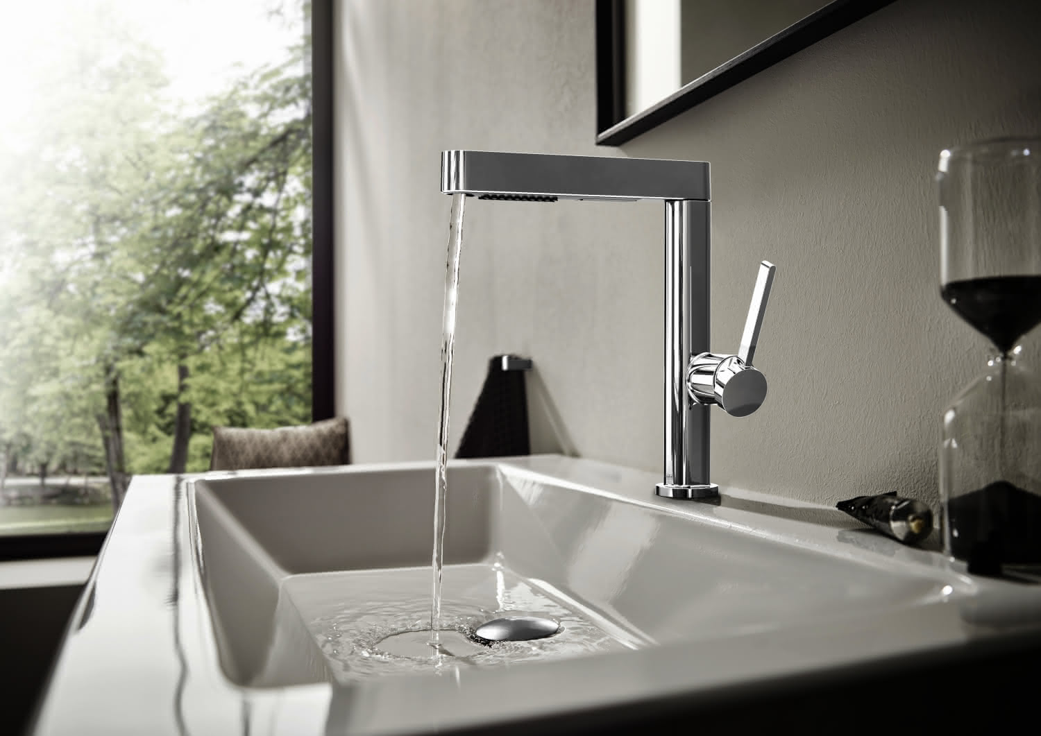 Hansgrohe Waschtischmischer 230 Finoris Ausziehbrause 2jet chrom