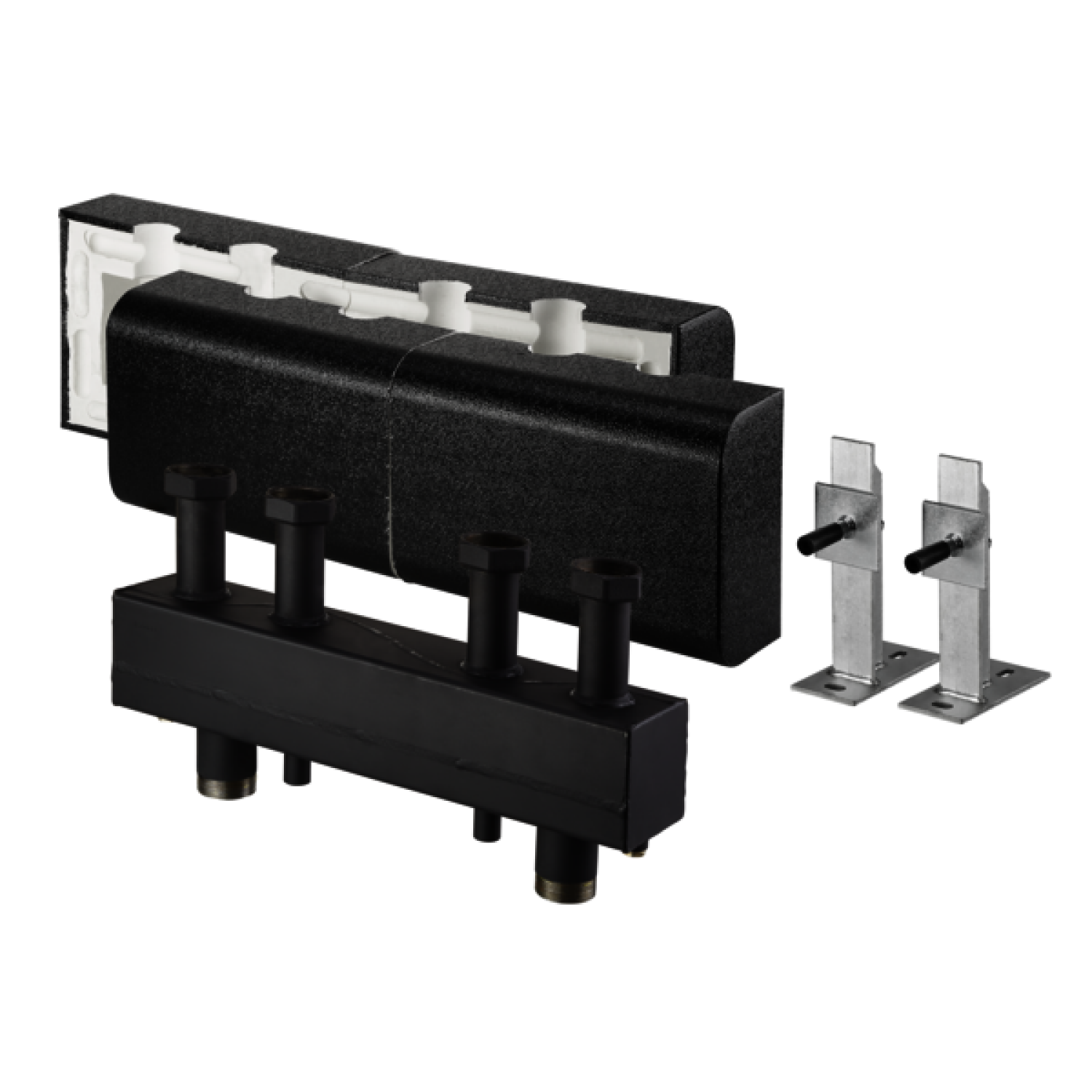 OVENTROP-Hydraulische Weiche HydroFixx DN 32, für 3 Heizkreise, Stahl