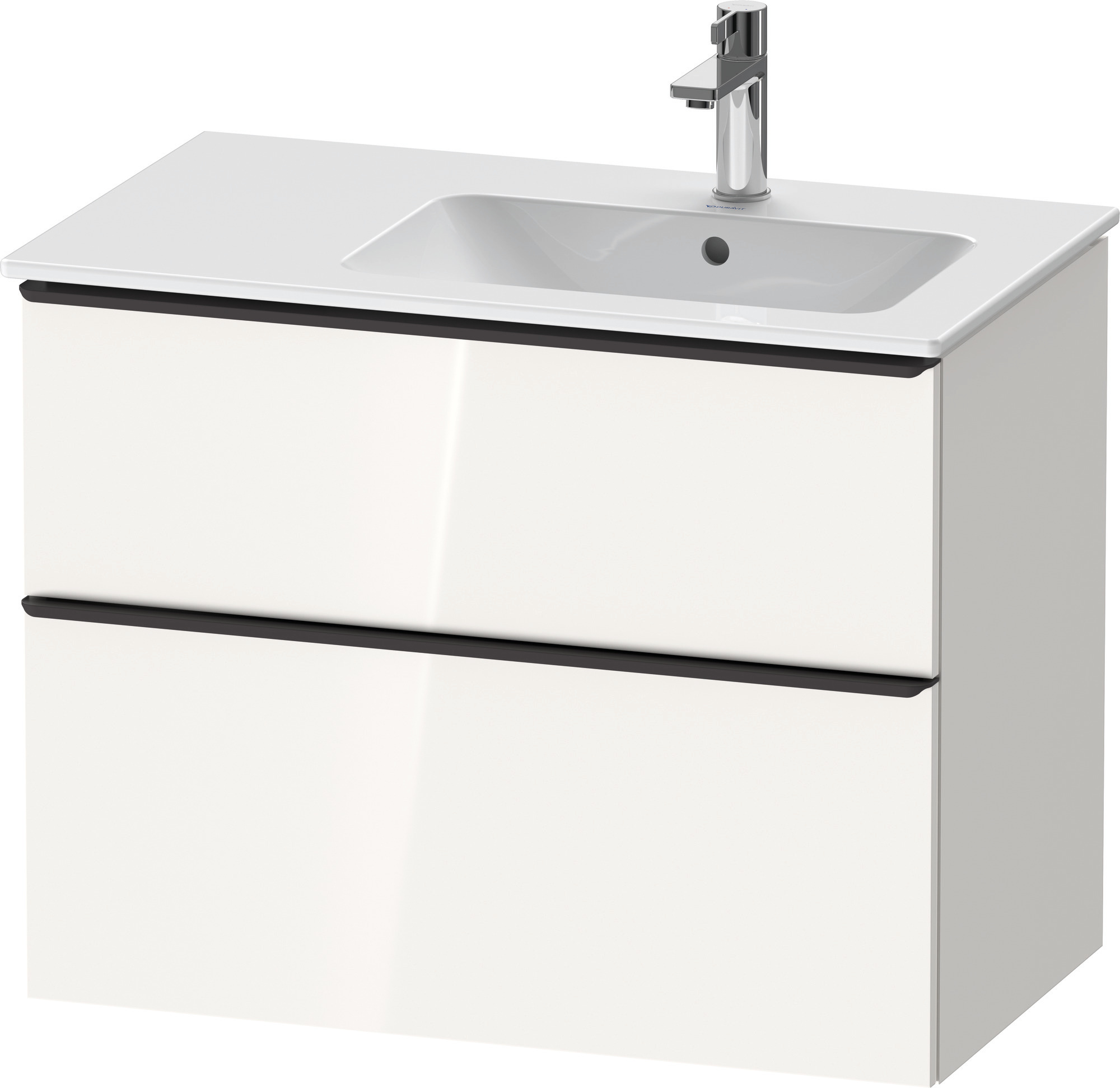 Duravit D-Neo WTU,Ausz:1,Schubk:1,GR:Dia.Schw 810x462x625mm,Wandh,Weiß Hochglanz,Dek.