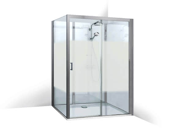 Roth Komplettdusche Vinata Spirit Eck Hoch weiß 1360x677 ESG Flow