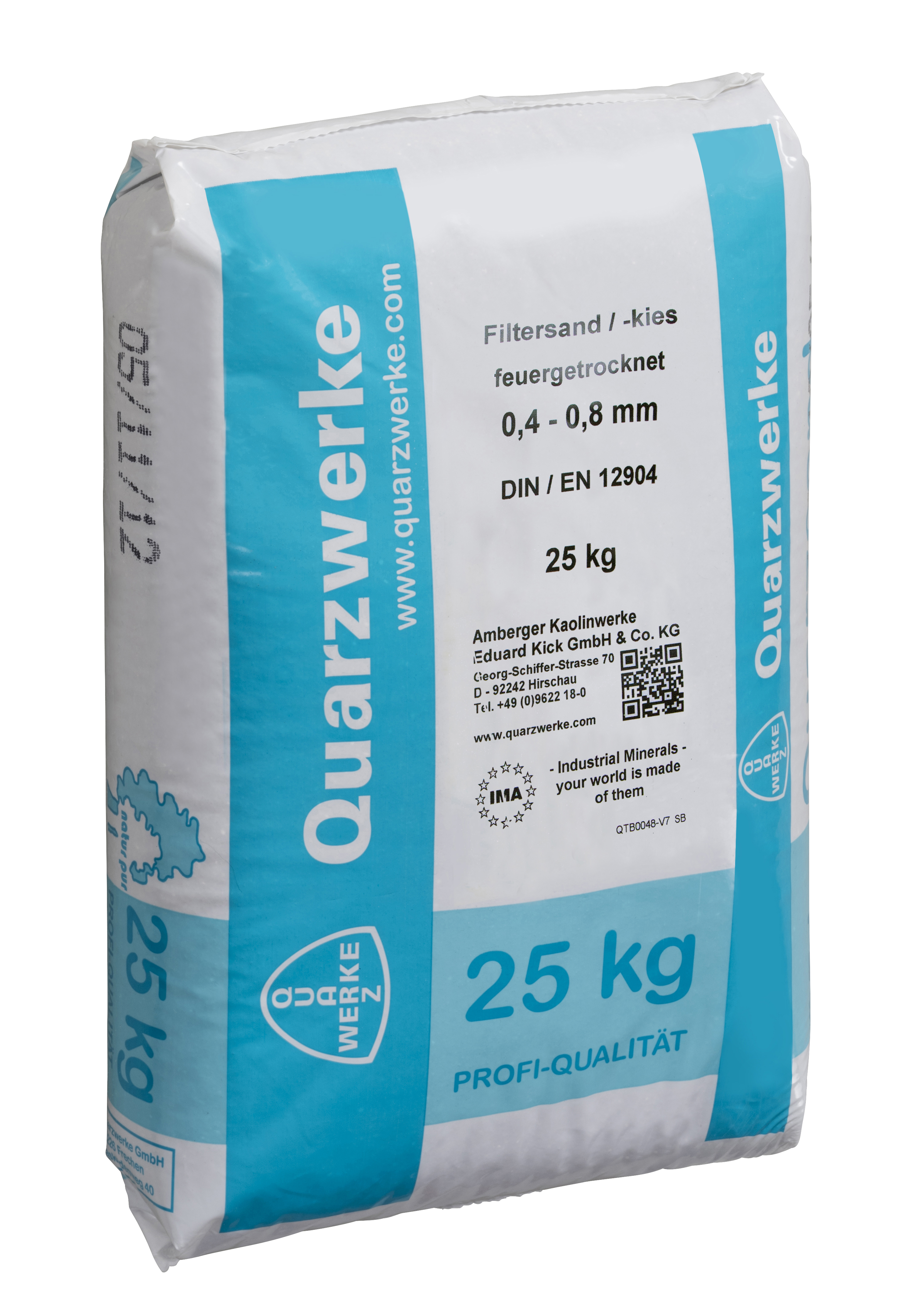 Gruenbeck Filtersand SB 0,4-0,8 T EN 12904