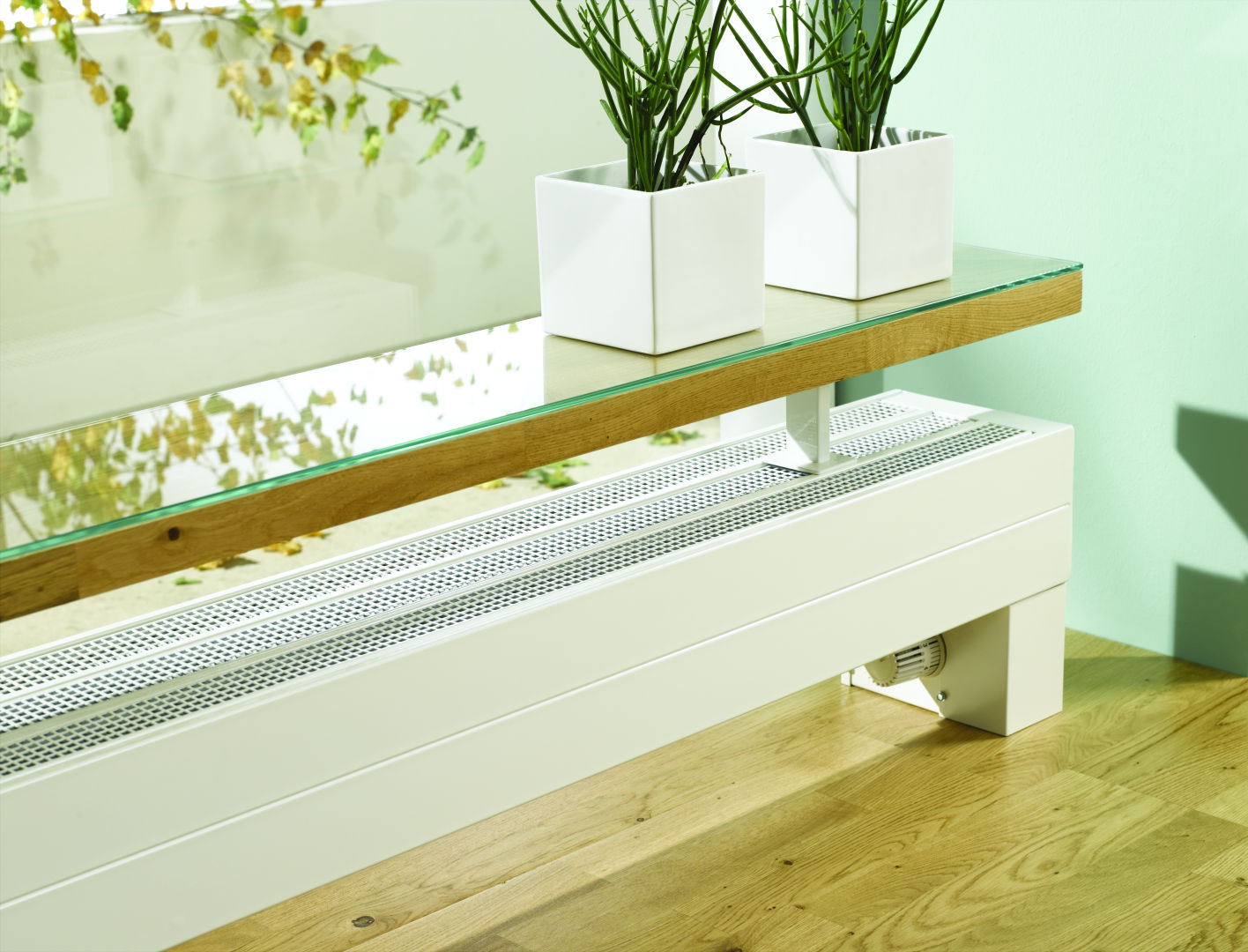 Kermi Konvektor Typ43 BH280x194x2800mm QN5275, RAL9016, 6bar, m. Abd., AB Uni.