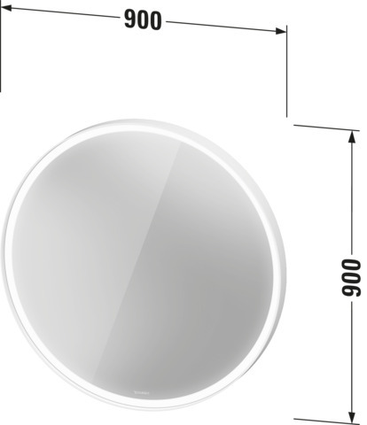Duravit LCU SPL 900x67x900mm, 24 W, Weiß