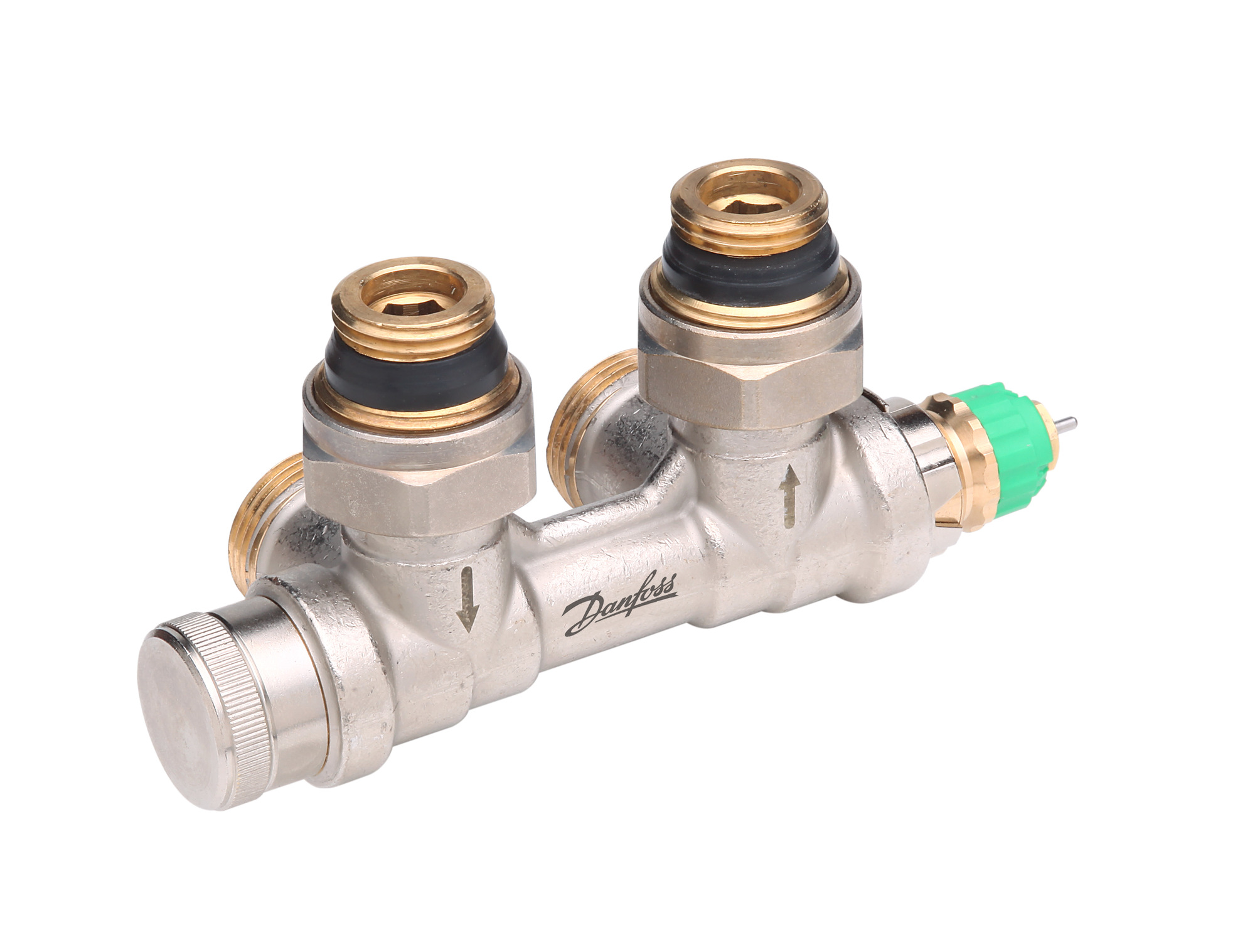 Danfoss dyn. VHS-DV Fühler rechts Eck, Ventileinsatz im VL für HK mit 1/2"