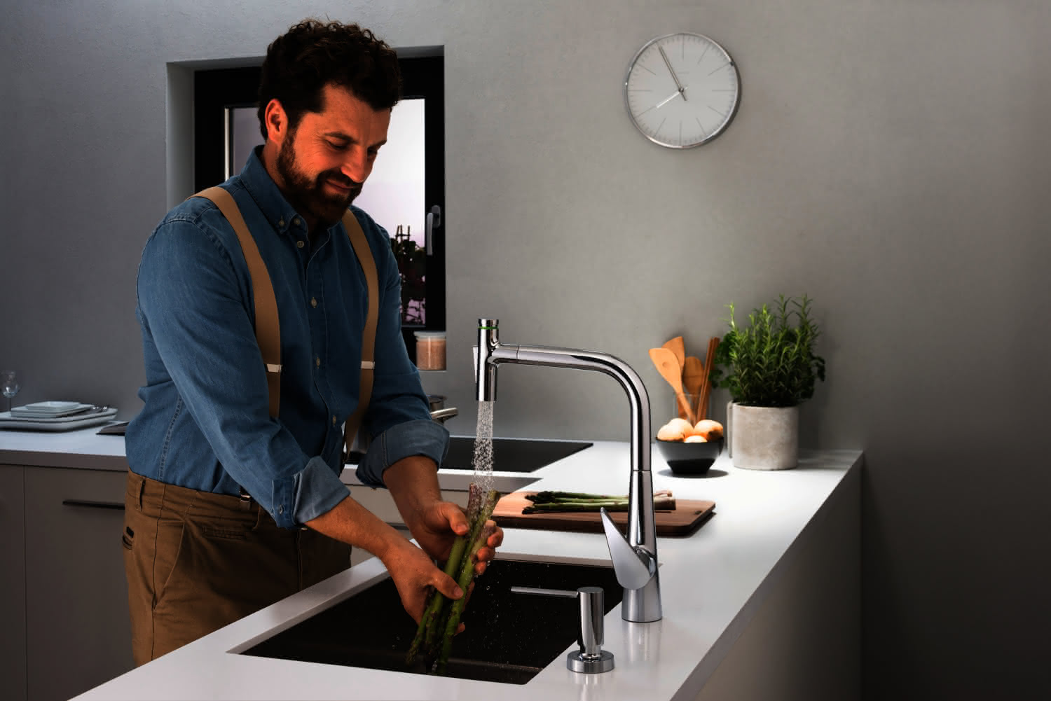 Hansgrohe Spültischmischer 300 Talis Select M51 Ausziehbrause 2jet sBox chrom