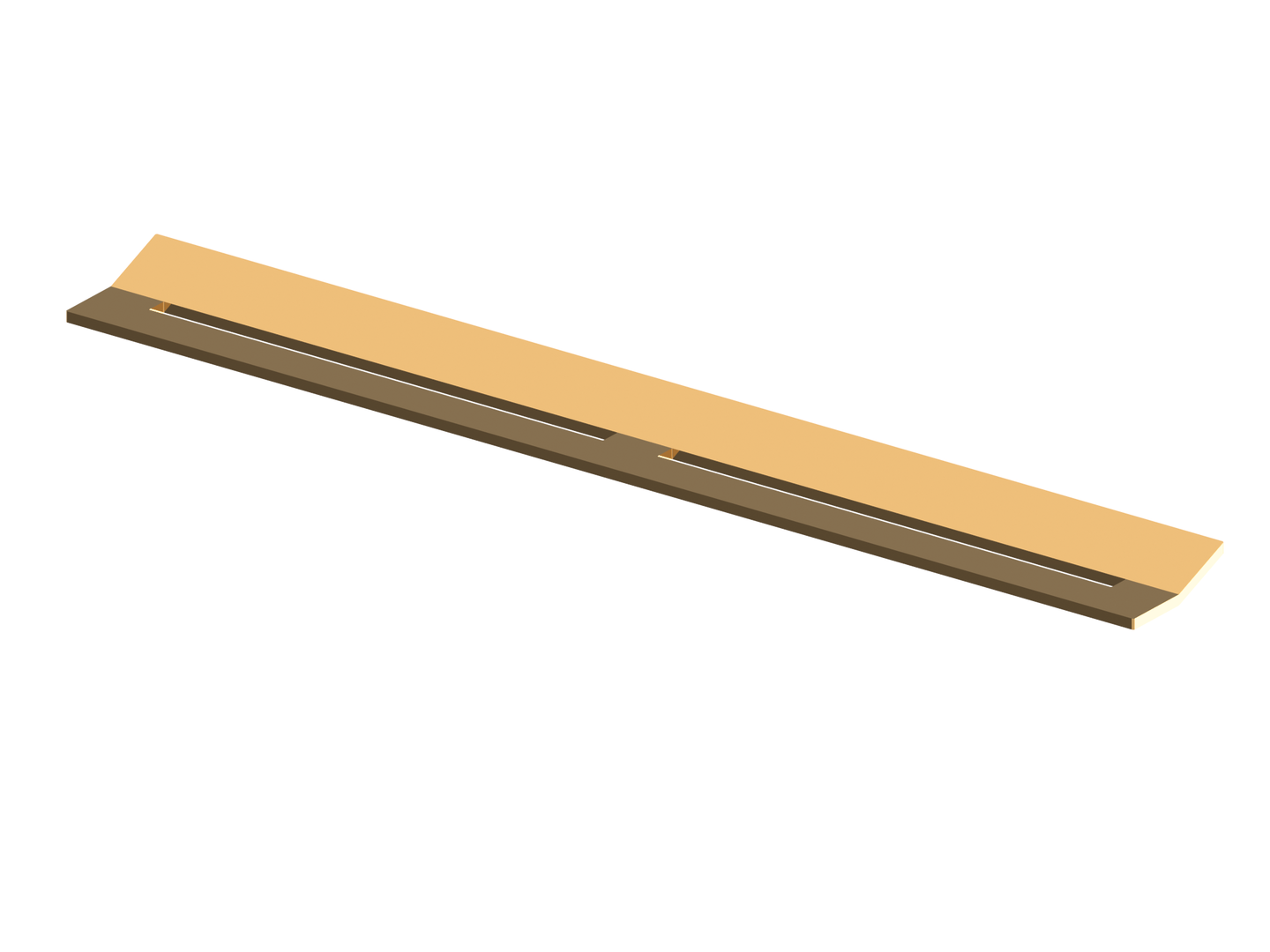 TECEdrainprofile Profildeckel Edelstahl Gold Optik glänzend