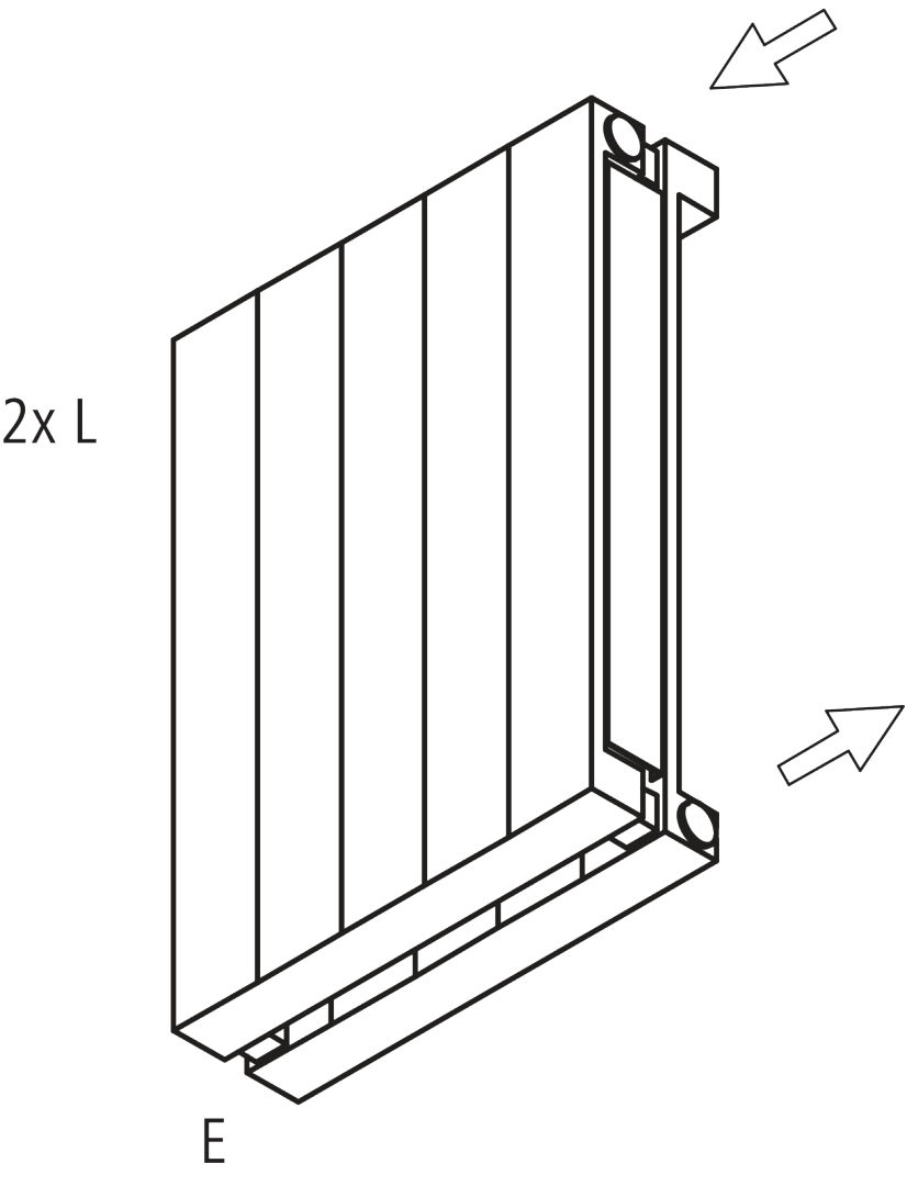 Kermi Heizwand HVN Typ20 BH2200x104x1050 QN3509, RAL9016, 6 bar, ANB12