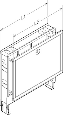 Viega Unterputz-Verteilerschrank 1294 in 445x490mm